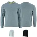BULLDT Herren Motorrad Pullover Sweatshirt Hemd T-Shirt Aramid (DE/NL/SE/PL, Numerisch, 56, Regular, Regular, Grau)