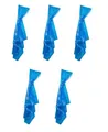 Provance 5x Regenponcho mit Kapuze Regenjacken für Konzerte Festivals Wandern Radfahren Wasserdicht Durchsichtig Outdoorjacke Regencape (Kunststoff, Blau)
