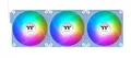 Thermaltake CT120 EX Reverse ARGB Sync | 120mm | 3er-Pack | MagForce 2.0 Magnet-Daisy-Chain | PWM 500–2000 U/min | 9 LEDs | 5V Mainboard Sync | Hydraulic Bearing | sehr leise | Hydrangea Blue