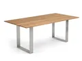 Niehoff MĂ¶bel Indoor Niehoff Oak Edition Tisch 160x90cm Charaktereiche, Kante Cubic Kufengestell Edelstahl 4051781494423