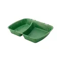 Greenbox Mehrwegbehälter Häppy Box, HP4/2, 2-geteilt DFC008441 , 1 Packung = 15 Stück, Farbe: spinat / dunkelgrün