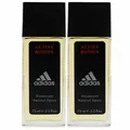 Adidas Active Bodies 2 x 75 ml Deodorant Natural Spray Set