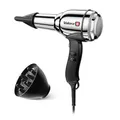 Valera, Swiss Steel Master Light, professioneller Haartrockner aus verchromtem Stahl, leichter Föhn mit leistungsstarkem Motor, 3 Temperaturstufen, Ionen-Generator, 2000 W