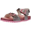 Geox Sandalen Lederimitat . Riemchensandale rosa|silberfarben 37 EU