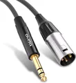 XLR auf 6,35 mm Kabel 5 Meter 20 AWG Kupfer Schirm