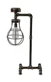 Solar Stehlampe aus Gusseisen im Rohr Design - Vintage Garten Leuchte 57 cm - Industrial LED im Retro Stil
