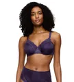 Triumph Damen Minimizer-BH Ladyform Soft W X, mit Bügel, ohne Polsterung, Verstellbare Träger, 85C, Royal Purple