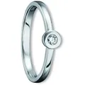 ONE ELEMENT Diamantring 0.05 ct Diamant Brillant Ring aus 585 Weißgold, perfekt als Geschenk zum Jahrestag oder Geburtstag silberfarben 56