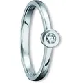 Diamantring ONE ELEMENT "0.05 ct Diamant Brillant Ring aus 585 Weißgold" Gr. 56, silber, Fingerringe, Damen, 56, 0,05 ct mit Diamant, Weißgold 585-Gold-Diamanten, Weißgold 585, Gold, Diamanten, perfekt als Geschenk zum Jahrestag oder Geburtstag