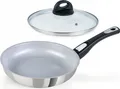 Genius Cerafit Steel Pfanne + Glasdeckel 24cm Bratpfanne alle Herdarten Antihaft; A24664