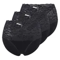 Nina von C. - Fine Cotton - Taillen Slip 3er Spar-Pack (42 Schwarz)
