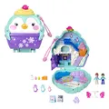 Winterliche Pinguin Schatulle - Spielset mit 2 Puppen 12 Accessoires und 6 El...