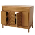 Mendler Teak-Waschbeckenunterschrank HWC-M74, Waschtisch Schrank, hochwertiges B-Grade-Teak (Kernholz, 20-30 104502