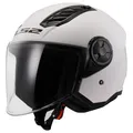 LS2 OF616 Airflow 2 Jet-Helm Weiss M Roller Motorrad Helm NEU++