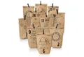 Nordstern befüllbarer Adventskalender Set mit 24 Tüten, Mini Klammern und Zahlen Aufklebern, zum Basteln für Kinder, Frau und Mann