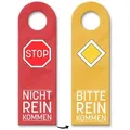 speecheese Dekohänger Verkehrsschilder Vorfahrtstraße und Stopschild Türhänger