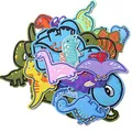 Harsgs Embroidered Dinosaur Patches, Cute Dinosaur Iron on/Sew on Patches Applique for Clothes, Dress, Hat, Jeans, Backpacks, DIY Accessories (Pack of 26)…