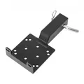 VEVOR Universal-Halterung für Anhängerkupplung, 1633 kg Tragkraft, Seilwinde Montageplatte für 50,8 mm Empfänger, 2 & 4 Bolzenlöcher, Stahl pulve