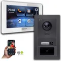 Goliath IP Video Türsprechanlage mit Kamera 7-Zoll RFID Anthrazit : 7 Zoll in Weiß : Unterputzdose : 1 Monitor Anzahl: 1 Monitor Farbe: 7 Zoll in Weiß Montage: Unterputzdose