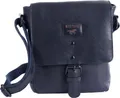 MUSTANG Leder Umhängetasche Schultertasche Natal Malta Shoulderbag Navy dunkelblau