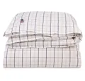 Lexington Bettwäsche Bettwäsche Bettbezug Kariert Weiß Beige Navy (135x200cm)