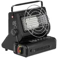 Mianova Heizstrahler, Keramik 90°drehbar Gas Heizung und Kocher 1,3KW, Heizstrahler Gaskocher + Aufsatz Gasheizung Campingkocher Camping Gaskocher Grillanzünder Glasflaschen schwarz