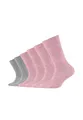 Camano Kinder Kindersocken ideal für aktive Mädchen und Jungen natürliche Baumwolle optimaler Sitz beständig 6er Pack 27/30 chalk pink melange