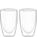 LEONARDO HOME Doppelwandbecher DUO 2er-Set 400 ml, 053061, Glas, 400 milliliters, durchsichtig