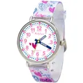 Kiddus Lernuhr für Kinder, Analoge Kinderuhr für Junge und Mädchen ab 5 Jahren, Wasserdicht 5ATM, Armbanduhr mit Stunden und Minuten, Geschenk zum Schulanfang