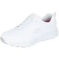 Skechers NAMPA-BEJA O1 SR Medizin Berufsschuh - Rutschhemmender Damen Arbeitsschuh EN ISO 20347:2022+A1:2024. Ideal für Medizin, Pflege, Labor und Gastro weiß 41 EU