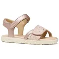 Geox J SANDAL HAITI GIRL Sandale Sandale mit Fersenriemen, Größenschablone zum Download rosa 34 EU