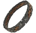 Holzwerk Edelstahlarmband Designer Holz Armband, Armkette Gliederarmband, Holz Unikate inkl. Armbandkürzer, ideal als Geschenk