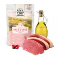Wildes Land Classic Adult Kalb & Ente Nassfutter 12x100 g | für Katzen