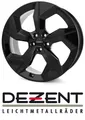 4x Dezent AO 7,5x19 5/114,3 ET49 Black