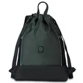 AUDETIC Turnbeutel Damen & Herren Oliv - Fit - Sportbeutel für Alltag, Festival, Sport - Rucksack Beutel mit Kordelzug und verstellbaren Schulterträgern - Wasserabweisend