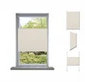 vidaXL Gardine Plissee Faltrollo Rollo Jalousie Plisseerollo 90x200cm Creme