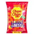 Chupa Chups Best of Lutscher-Beutel, Beutel enthält 250 Lollis in 6 Geschmacksrichtungen wie Cola, Erdbeere, Kirsch, Apfel, geeignet für Geburtstag, 250 x 12g