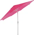 Sonnenschirm N19, Gartenschirm, Ø 3m neigbar Polyester/Alu 5kg - pink