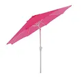 Mendler Sonnenschirm N19, Gartenschirm, Ø 3m neigbar Polyester/Alu 5kg - pink