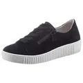 Gabor Plateausneaker mit zwei Reißverschlüssen, Freizeitschuh, Halbschuh, Schnürschuh blau 37 EU (4 UK)