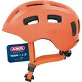ABUS Fahrradhelm Youn-I 2.0 - mit Licht für Kinder, Jugendliche und junge Erwachsene - für Mädels und Jungs - mono orange, Größe S