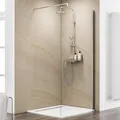 Schulte EP120081 41 500 MasterClass M6 Duschwand Walk In, chromoptik, 80 x 200 cm