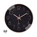 Funkuhr 30cm Wanduhr Ohne Tickgeräusche Funkwanduhr Lautlos für Zuhause Büro DHL
