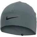 Nike Therma-Fit Fleece Beanie Wintermütze Running Training Outdoor Beanie warm, Smoke Grey/Black, One Size
