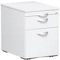 geramöbel Flex Rollcontainer weiß 3 Auszüge 43,0 x 60,0 x 56,5 cm