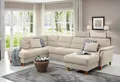 Home affaire Wohnlandschaft Palmera U-Form, B: 308 cm, optional Bettfunktion & Bettkasten, Federkern