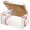 10 bis 200x Esselte Archiv-Klappdeckelbox, DIN A4, weiß - SPARE BIS ZU 17%