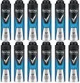 12x Rexona Men MotionSense Deo Spray Cobalt Dry Anti-Transpirant, 0% Alkohol