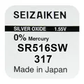 Seizaiken SEIKO 317 Uhrenknopfzellen V317 /SR516SW /SR62 Uhrenbatterie Watch