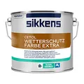 SIKKENS Cetol Wetterschutzfarbe Extra 2.5 Liter WEISS Holzschutz Holzfarbe